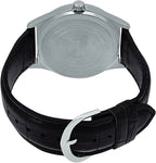 V006L Reloj Casio Hombre Correa de Cuero Negra - Detalle de esfera