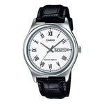 MTP-V006L Reloj Casio Hombre Correa de Cuero Negra
