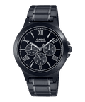 V300B Reloj Casio Hombre Brazalete de Acero Negro - Reloj original en Guatemala