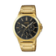 MTP-V300G Reloj Casio Hombre Acero Dorado Esfera Negra