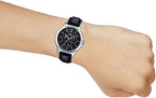 MTP-V300L-1A Reloj Casio para Caballero - Cuero Negro