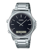 MTP-VC01D Reloj Casio Hombre Correa de Acero Esfera Negra
