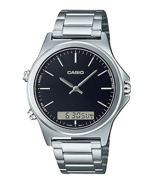 MTP-VC01D-1E Reloj Casio Hombre Correa de Acero Esfera Negra