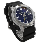 VD01 Reloj Casio Hombre Correa Caucho Esfera Azul - Vista lateral