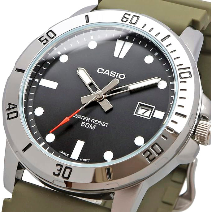 MTP-VD01-3EV Reloj Casio para Hombre - Resina Verde