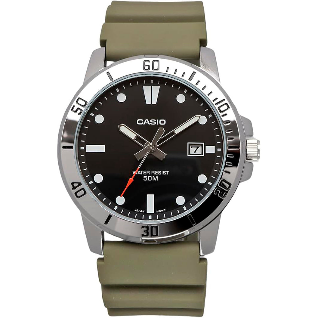 MTP-VD01-3EV Reloj Casio para Hombre - Resina Verde