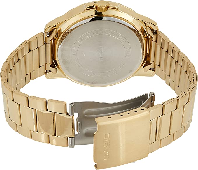 VD01G Reloj Casio Hombre Acero Inoxidable Dorado - Detalle de esfera
