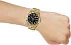 VD01G Reloj Casio Hombre Acero Inoxidable Dorado - Vista lateral