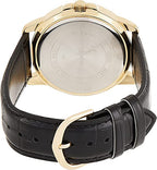 VD01GL Reloj Casio Hombre Correa de Cuero Dorado - Vista trasera