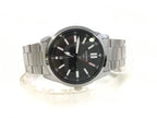 VD02D Reloj Casio Hombre Correa de Acero Esfera Negra - Detalle de esfera