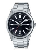 MTP-VD02D Reloj Casio Hombre Correa de Acero Esfera Negra