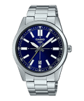 VD02D Reloj Casio Hombre Brazalete de Acero Esfera Azul - Reloj original en Guatemala