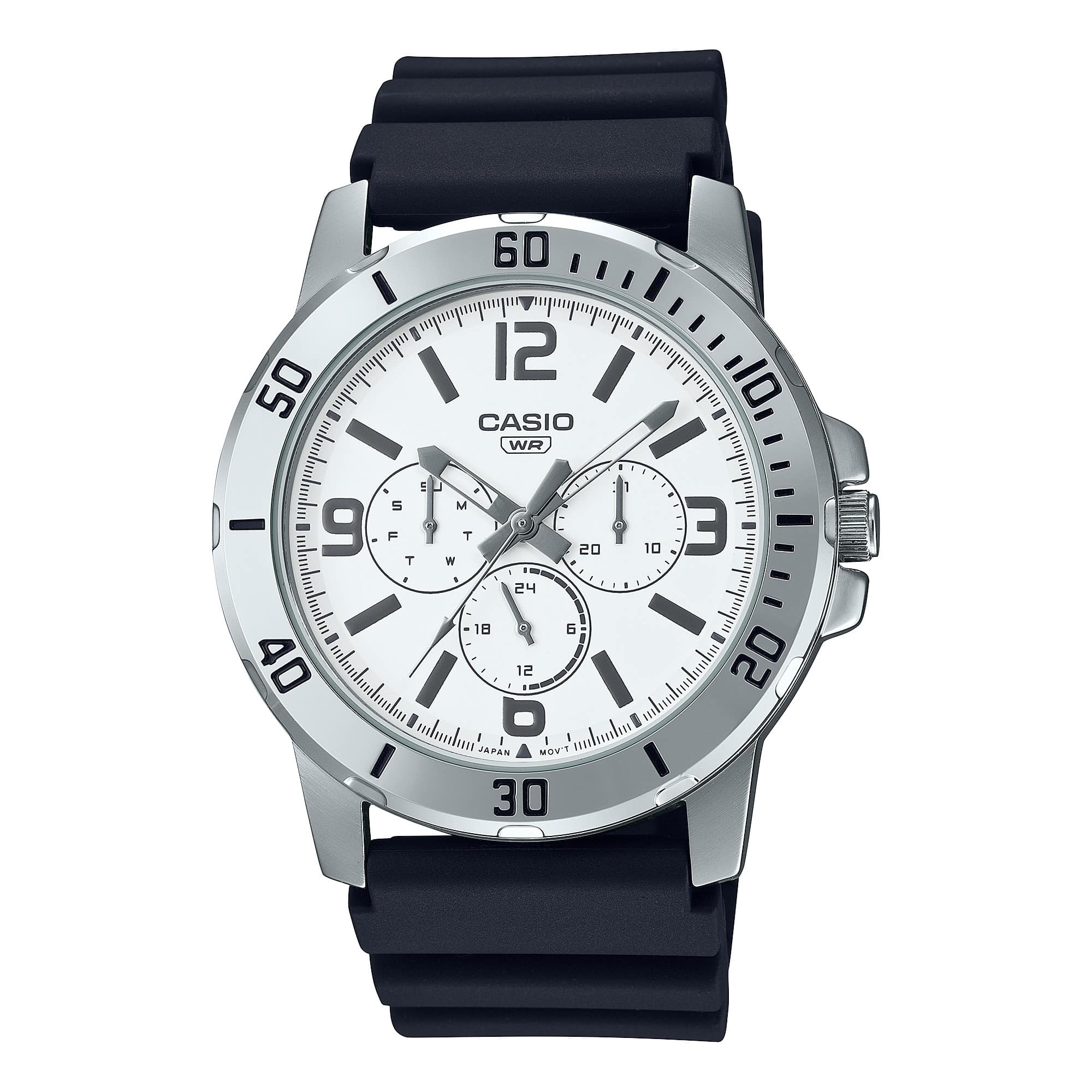 VD300 Reloj Casio Hombre Correa Caucho Negro Esfera - Reloj original en Guatemala