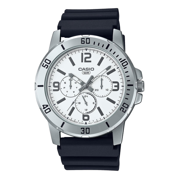 VD300 Reloj Casio Hombre Correa Caucho Negro Esfera - Reloj original en Guatemala
