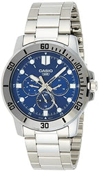 VD300D Reloj Casio Hombre Acero Inoxidable Esfera Azul - Vista lateral