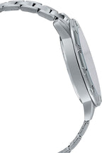 VD300D Reloj Casio Hombre Correa de Acero Esfera Plateada - Vista trasera
