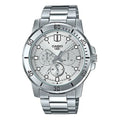 VD300D Reloj Casio Hombre Correa de Acero Esfera Plateada - Reloj original en Guatemala