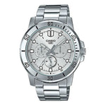 MTP-VD300D Reloj Casio Hombre Correa de Acero Esfera Plateada