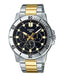MTP-VD300SG Reloj Casio Hombre Acero Bicolor Esfera Negra