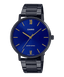 MTP-VT01B Reloj Casio Classic Hombre Acero Negro Esfera Azul