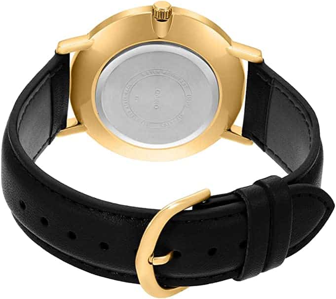 VT01GL Reloj Casio Vintage Hombre Correa Cuero Dorado - Vista trasera