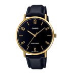VT01GL Reloj Casio Vintage Hombre Correa Cuero Dorado - Reloj original en Guatemala