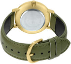 MTP-VT01GL-3B Casio de hombre pulsera de piel - Cuero Verde