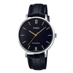 MTP-VT01L Reloj Casio Classic Hombre Correa de Cuero Negro