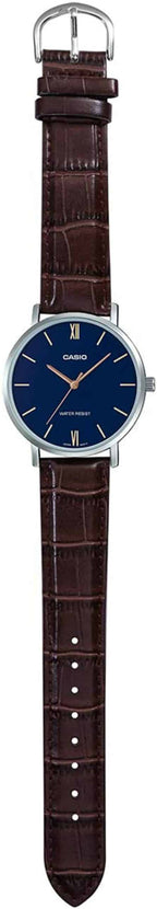 MTP-VT01L-2B Reloj Casio para Hombre - Cuero Marrón