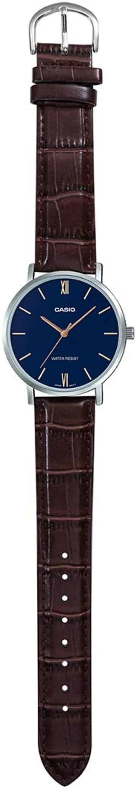 MTP-VT01L-2B Reloj Casio para Hombre - Cuero Marrón