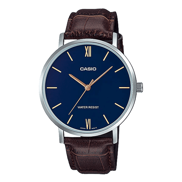MTP-VT01L-2B Reloj Casio para Hombre - Cuero Marrón