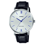 MTP-VT01L Reloj Casio Hombre Correa de Cuero Negra