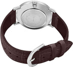 VT01L Reloj Casio Hombre Correa de Cuero Marrón - Detalle de esfera