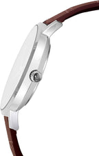 VT01L Reloj Casio Hombre Correa de Cuero Marrón - Vista trasera
