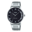MTP-VT03D-1B Reloj Casio Hombre Correa Acero Esfera Negra