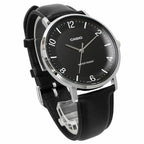 MTP-VT03L-1B Casio de hombre pulsera de cuero