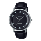 MTP-VT03L-1B Casio de hombre pulsera de cuero