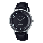 MTP-VT03L-1B Casio de hombre pulsera de cuero