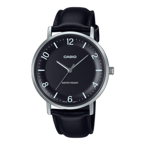 MTP-VT03L-1B Casio de hombre pulsera de cuero