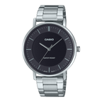 MTP-VT04D-1E Casio de hombre pulsera de acero inoxidable