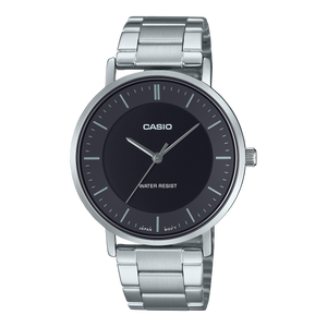 MTP-VT04D-1E Casio de hombre pulsera de acero inoxidable