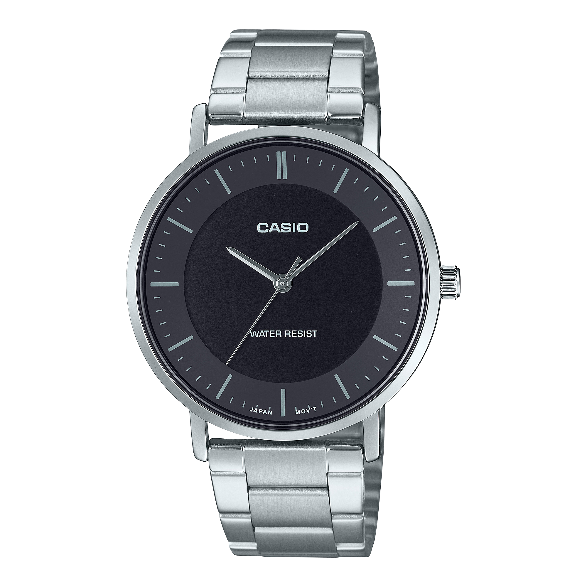 MTP-VT04D-1E Casio de hombre pulsera de acero inoxidable