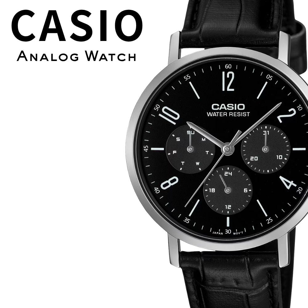 MTP-VT06L-1B Reloj Casio Classic de hombre correa de piel