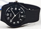 MW-59 Reloj Casio Hombre Resina Negro - Detalle de esfera