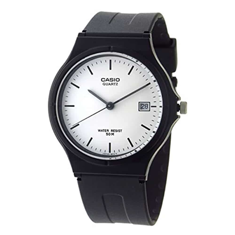 MW-59 Reloj Casio Hombre Correa Resina Negro - Reloj original en Guatemala