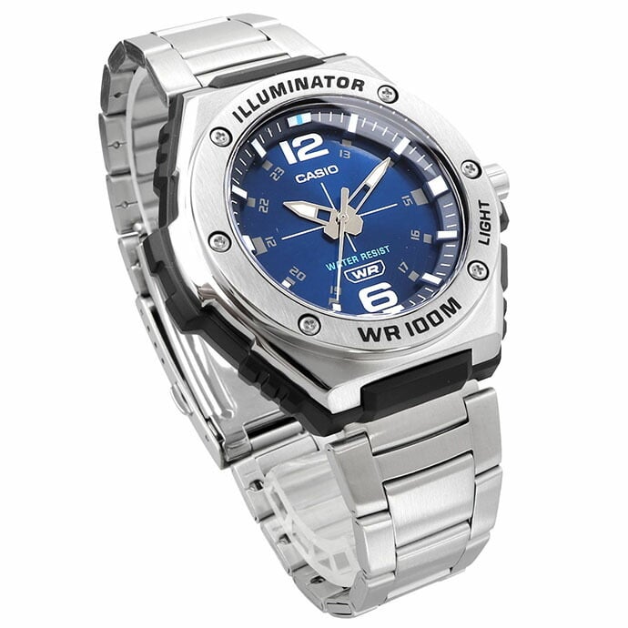 MWA-100HD-2AV Reloj Casio para Hombre, Illuminator - Plateado