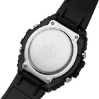 100H Reloj Casio Illuminator Hombre Correa Resina Negra - Detalle de esfera