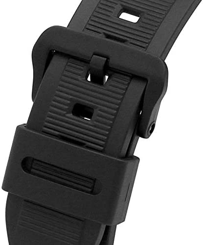 100H Reloj Casio Illuminator Hombre Correa Resina Negra - Vista trasera