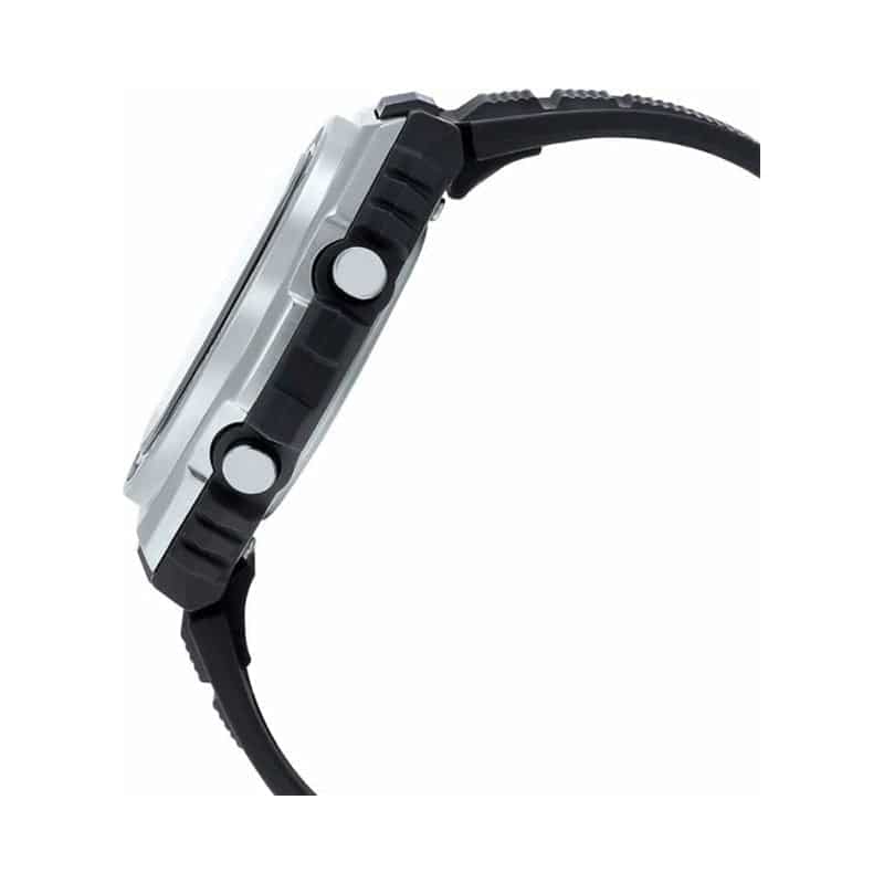 100H Reloj Casio Illuminator Hombre Correa Resina Negro - Vista trasera