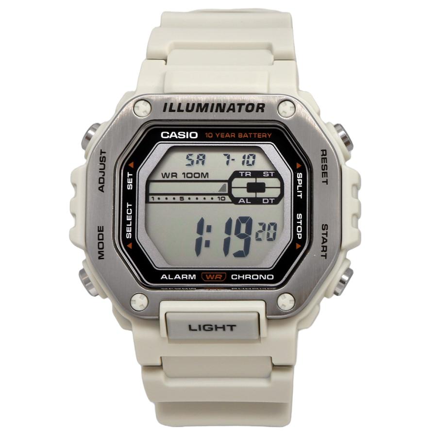 MWD-110H-8AV Reloj Casio Digital Illuminator para Caballero con Correa de Caucho y 10 Años de Batería
